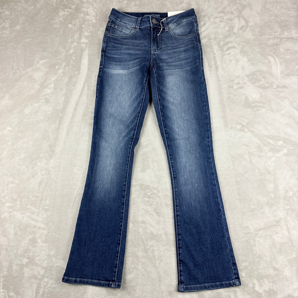 Maurices Everflex Jeans Women 0 Blue Bootcut Midrise Stretch Cowgirl Western NWT